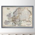 thumbnail image 4 of Pastel Map of Europe - Barnwood Framed Canvas - 17 x 20 - Grey, 4 of 4
