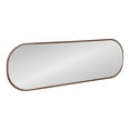 thumbnail image 6 of Kate and Laurel Caskill Modern Framed Capsule Mirror, 16 x 48, Bronze, Decorative Oval Accent Mirror for Wall, 6 of 8