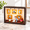 Black, variant on DIY Miniature Shadow Box Kit with Mini Picture Frames and LED Lights, 3D Memory Display, Black