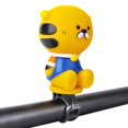 thumbnail image 5 of Ettsollp Cartoon Bike Bell Cute Squeeze Bicycle Horn Loud Clear Sound Easy Installation on 0.87" Handlebars Bicycle Bell Lightweight Plastic Silicone Stretchable Straps Riding Reminder for Children, 5 of 8