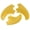 Yellow, variant on Universal G5 Thruster Surfboard Fin Set 3-Piece for Shortboard & Longboard - Yellow