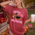 thumbnail image 2 of PAVIG Happy Halloweenie Dachshund Witch Shirt, Wiener Dog Garment-Dyed Tee, 2 of 8