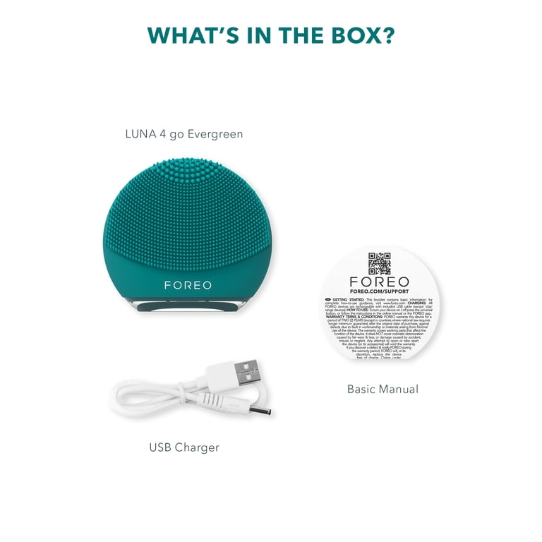 FOREO LUNA 4 Go - Silicone Facial Cleansing Brush for Travel
