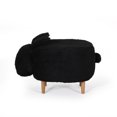 thumbnail image 5 of Noble House Angelique Fabric Kids Bunny Ottoman Stool, Black, 5 of 10