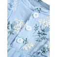 thumbnail image 4 of Qiylii Baby Girls Romper Long Sleeve Floral Gauze Dress Bodysuit 0-18 Months, 4 of 9
