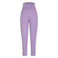 thumbnail image 3 of acuever Yoga Pants Women Wide Leg Pants With Pockets High Waisted Strechy Pants Curvy Bootcut Jeans for Women Purple Yoga Pants, 3 of 7