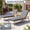 thumbnail image 6 of YEERSWAG 80x26x3 Inch Outdoor Patio Chair Cushion Recliner Cushion Chaise Lounge Cushion Non Slip Waterproof Beach Garden Furniture Cushion with Ties, 6 of 9