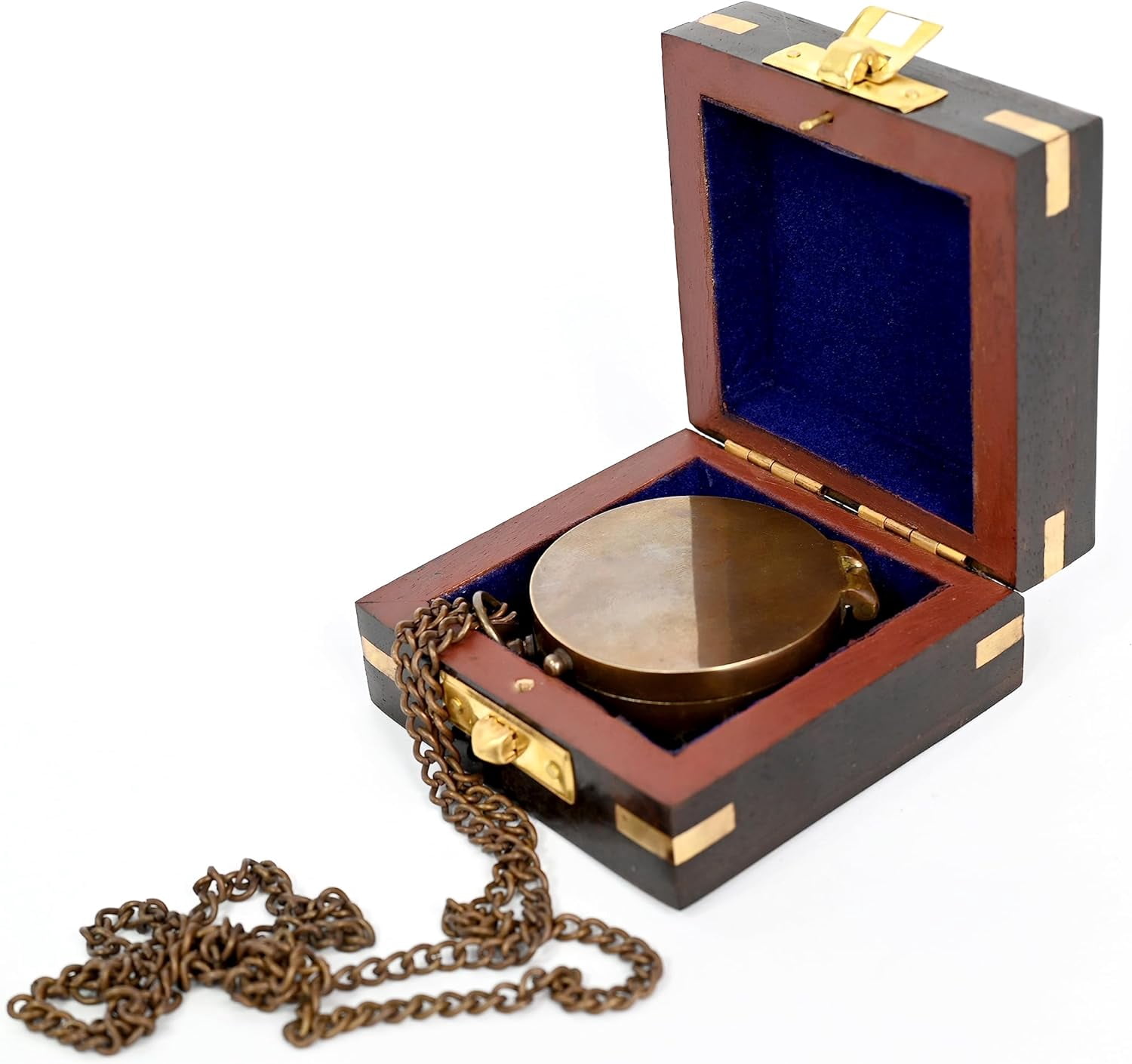 WOANIN - Thoreau's Go Confidently Brass Compass, Gift for Graduation, Confirmation Day, Baptism, New Year Gift, Birthday, Anniversary, Communion, Camping Gift