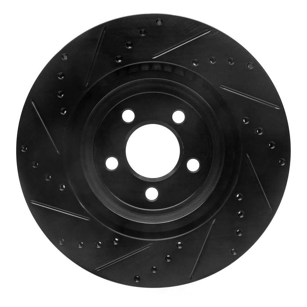 Dynamic Friction Company 633-39017R DFC Brake Rotor - Drilled And Slotted - Black