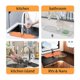 thumbnail image 3 of Kitchen Sink Splash Guard, Silicone Faucet Handle Drip Catcher Tray, Faucet Absorbent Mat, Sink Protectors for Kitchen Sink, Sink Mat, 3 of 5
