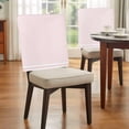 thumbnail image 4 of Farmhouse Pink White Striped Chair Back Covers, Removable Chair Covers for Dining Chairs Set of 6, Washable Chairs Slipcovers Back Seat Protector for Wedding Party 19"x20", 4 of 9