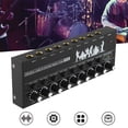 thumbnail image 3 of Mini Mixeur Audio 6 8 Canaux Mixeurs de Lignes Stéréo pour Microphone Guitare Basse, 3 of 10