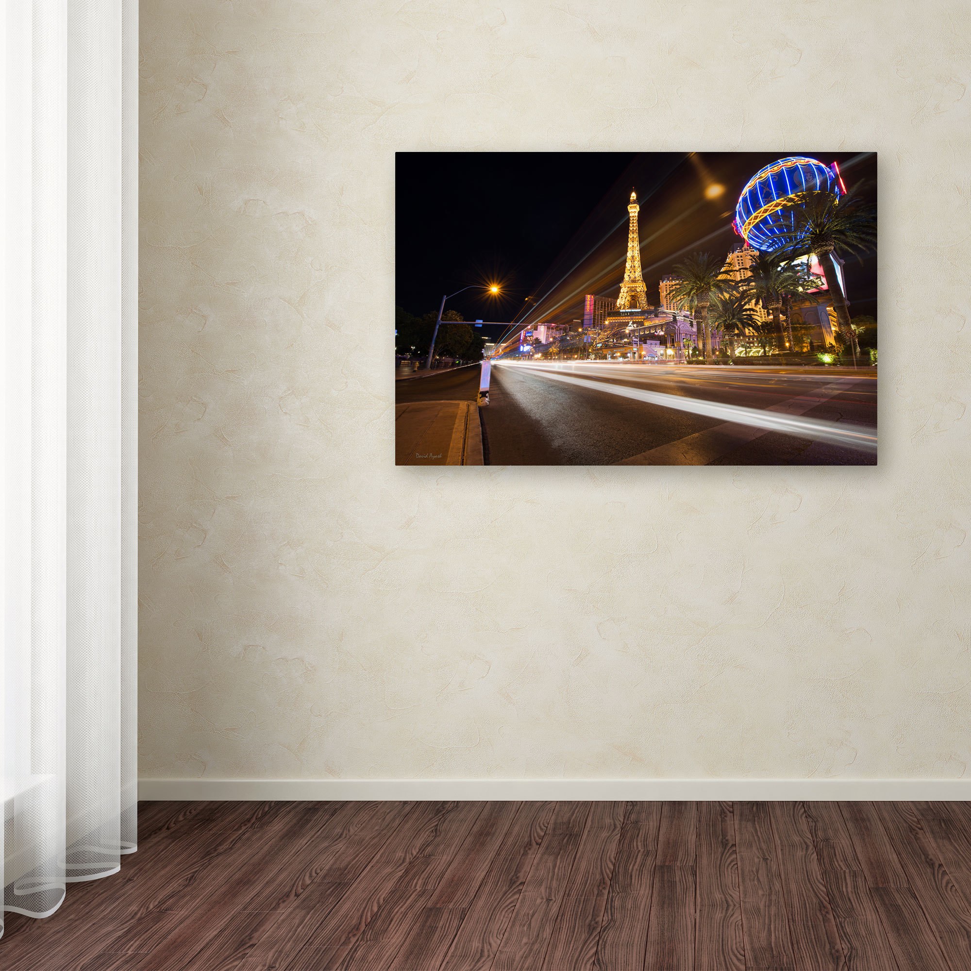 Trademark Fine Art "Las Vegas Blvd." Canvas Art by David Ayash
