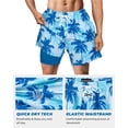 thumbnail image 4 of Bañador para hombre SURF CUZ de 7 pulgadas, compresión y secado rápido, azul, 4 of 7