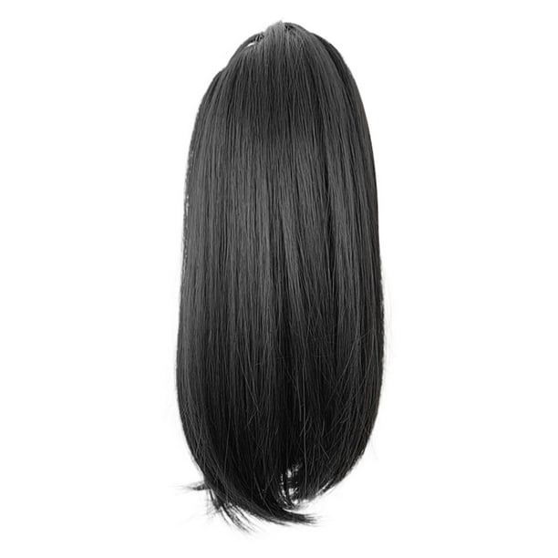 Female Short Ponytail Wig with Clip Charming Stylish Hair Extensions for Role Playing