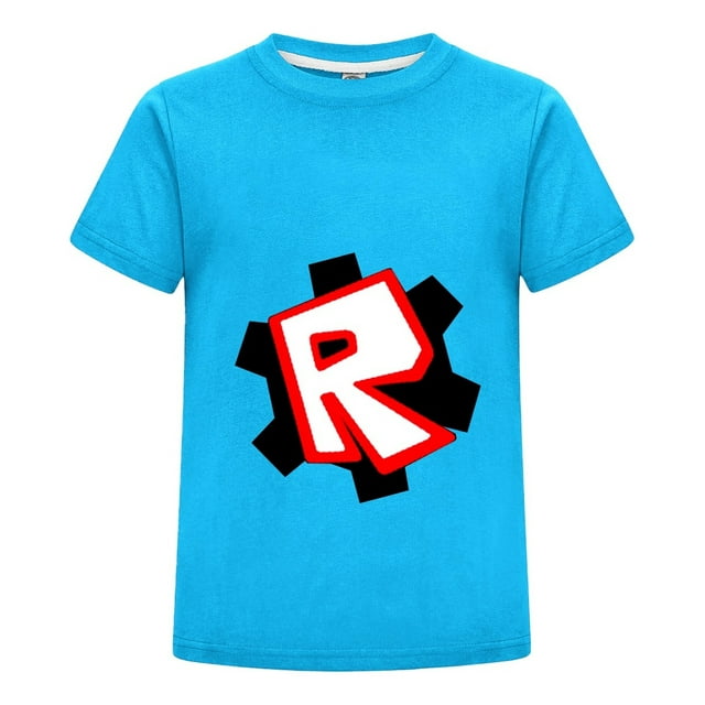Playera Gamer Roblox para Niños de Primaria, Camiseta de Algodón con Estampado Divertido, Ropa Infantil Casual para Fans del Videojuego