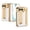 F, variant on Lunvic Case for Apple iPhone Duo, Luxury Electroplated Leather Hinge Protection Cover with Built-In Screen Protector and Hidden Kickstand, G