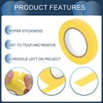 thumbnail image 5 of Unique Bargains Masking Tape, DIY Car Auto Paint Painters Tape, 1 Pc Yellow 0.7 Inches x 54.7 Yards, 5 of 7