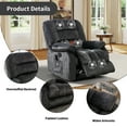 thumbnail image 6 of Bonzy Home Recliner Chair with Massage and Heat Overstuffed Fabric Metal frame Manual Reclining Chair Sofa for Living Room, 6 of 7