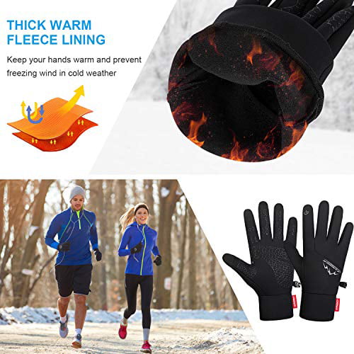 Anqier Winter Gloves,Newest Windproof Warm Touchscreen Gloves Men Women For Cycl