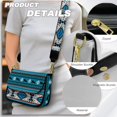 thumbnail image 5 of ZUXONGSY Aztec Tribal Bull Print Shoulder Handbag for Women PU Leather Crossbody Travel Purse Mini Satchel with Adjustable Wide Strap for Daily Use Shopping, 5 of 7