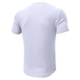thumbnail image 3 of Fangasis Men T-shirt Short Sleeve T Shirts Slim Fit Summer Tops Mens Fashion Blouse Casual Holiday Basic Tee White S, 3 of 5