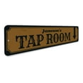 thumbnail image 3 of Tap Room Novelty Sign, Metal Wall Decor - 4x18 inches, 3 of 4