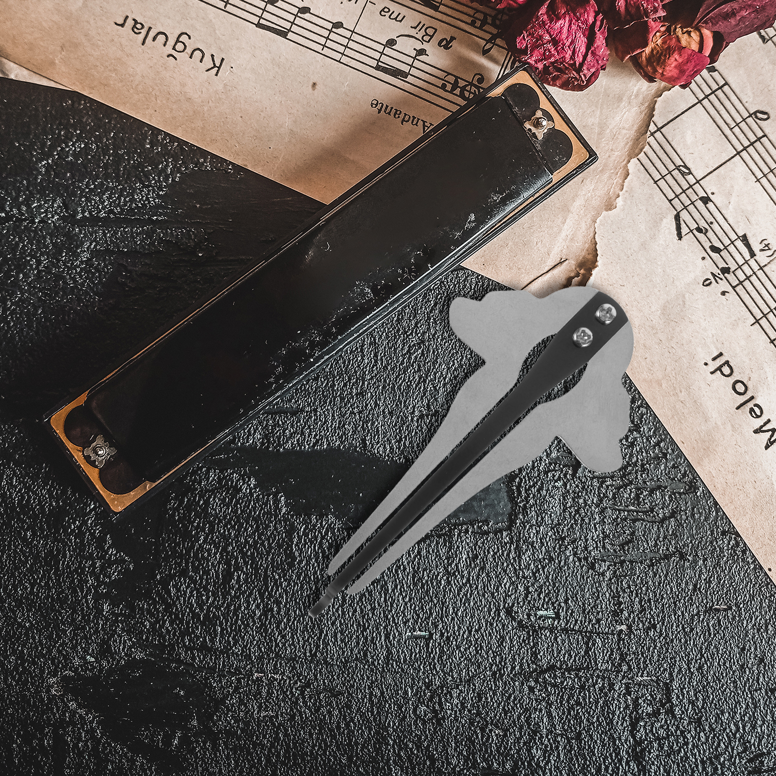 GOOHOCHY Guimbarde Instrument De Musique National Pour Débutant Harpe à Bouche Métal Facile à Utiliser