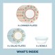 thumbnail image 2 of Corelle Global Collection Vitrelle Juego De Vajilla De 12 Piezas De Vidrio Reciclado De Triple Capa Juego De Platos Y Tazones Redondos Ligeros Y Ecológicos Terracotta Dreams, 2 of 5
