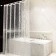 thumbnail image 1 of Cortina de ducha a prueba de moho ZHAOCHENG cortina antibacteriana impermeable para baño incluye anillos, 1 of 5