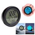 thumbnail image 2 of Round Clock Digital Clock Solar Powered Clock Interior Backlit Clock M2G7, 2 of 9