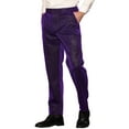 thumbnail image 4 of INSPIRE CHIC Men's Pants Metallic Straight Leg Party Nightclub Glittering Trousers 36 Purple, 4 of 6
