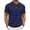 Z5-Navy, variant on Kalauyu Mens Short Sleeve Turn Down Collar With Button T-Shirts Jesus Cross Printed Shirts