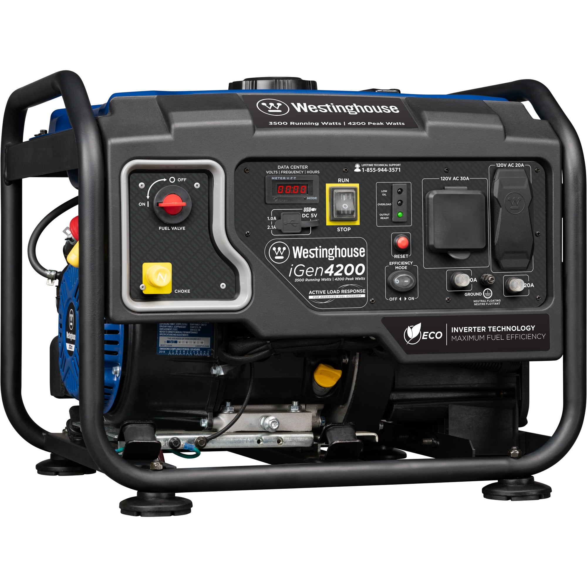 Westinghouse iGen4200 Hybrid Open Frame Inverter Generator 3500 Rated