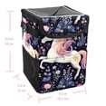 thumbnail image 5 of Starry Unicorn Foldable Car Trash Can with Lid, Leak-Proof, and Hanging Storage Bag - Car Garbage Can, Car Trash Can, Trash Can for Car, 5 of 6