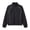 Black, variant on Men's Windbreaker Jacket, Stand Collar Full Zip Lightweight Casual Sports Jacket with White Piping, Elastic Cuff & Hem, Black Outerwear for Daily Outdoor Wear