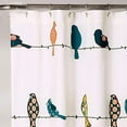 thumbnail image 2 of Lush Decor Rowley Birds Shower Curtain, 72” W x 72” L, Multi - Colorful Floral Bird Pattern - Whimsical & Playful Bird Shower Curtain - Farmhouse, Coastal, & Boho Bathroom Decor, 2 of 4