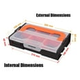 thumbnail image 3 of Parts Case with Internal Compartment Stackable Parts Boxes Hardware Storage, 3 of 8
