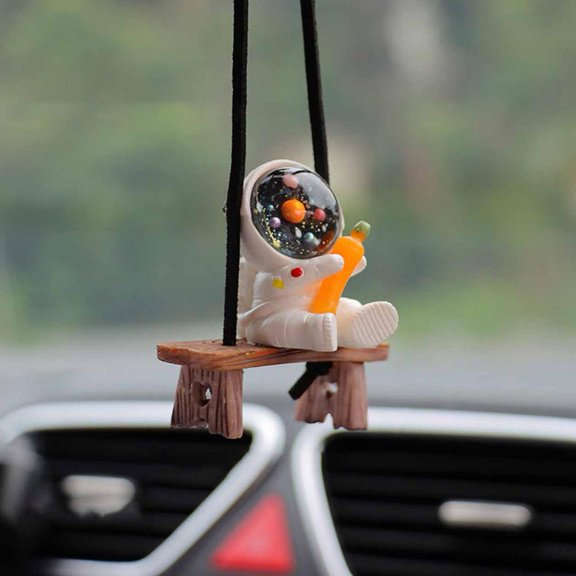 Swinging Astronaut Car Hanging Ornament,Cute Rear View Mirror Hanging