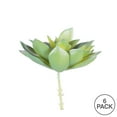 thumbnail image 3 of Vickerman 4" Artificial Green/Gray Succulent Pick , Set of 6, 3 of 5