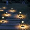thumbnail image 6 of Tunhigl 2 Pack Solar Lights Outdoor Waterproof LED Solar Powered Garden Lights for Patio, Yard, and Pathway Lighting with Auto On/Off Yellow, 6 of 9