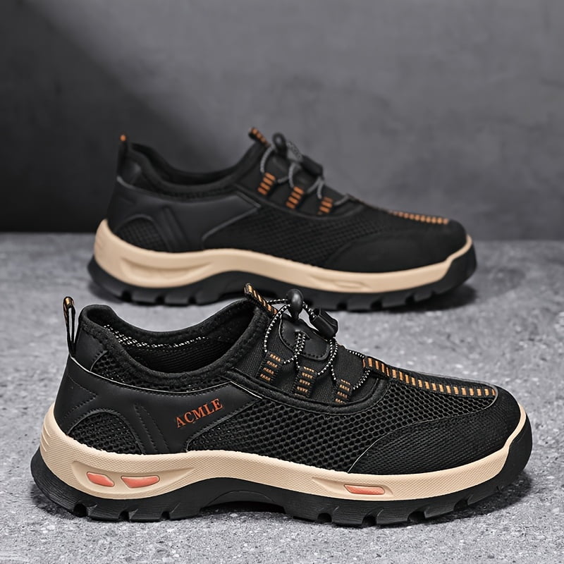 Men'S Summer Low-Top Sneakers - with Branding, Casual Slip-On Style, Comfortable Walking Shoes Breathable Mesh Hiking & Outdoor Shoes |Breathable Footwear|Slipon Sneakers