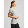 thumbnail image 2 of Kalon Women 4-Pack V-Neck T-Shirt Base Layer, 2 of 6