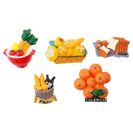 

OUNONA Magnets Fridge Refrigerator 3D Food Creative Simulation Mini Lovely Stickers Magnetic Sticker