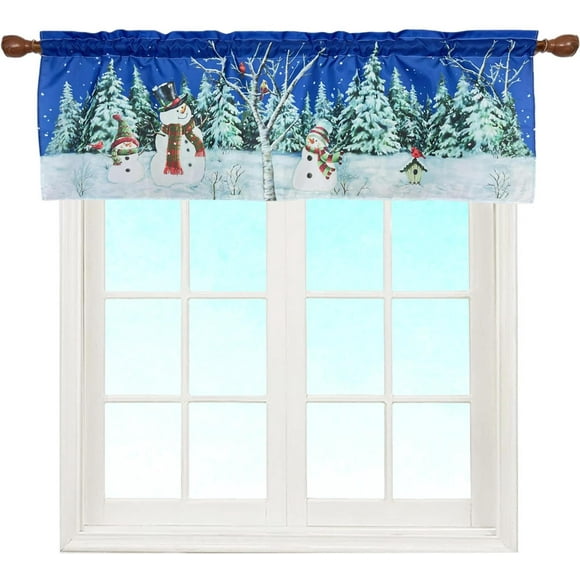 Cortina EZ.Enjoy Snowman Winter Valance 147x46 cm