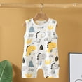 thumbnail image 2 of Gubotare Baby Boy Clothes Romper Baby Baby Boys Short Sleeve Rompers One-piece Coverall Set Size 18-24 Months (Yellow,18-24 Months), 2 of 4