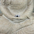 thumbnail image 5 of Northlight 28" Prelit LED Praying Buddha Outdoor Patio Garden Water Fountain - Ivory, 5 of 7