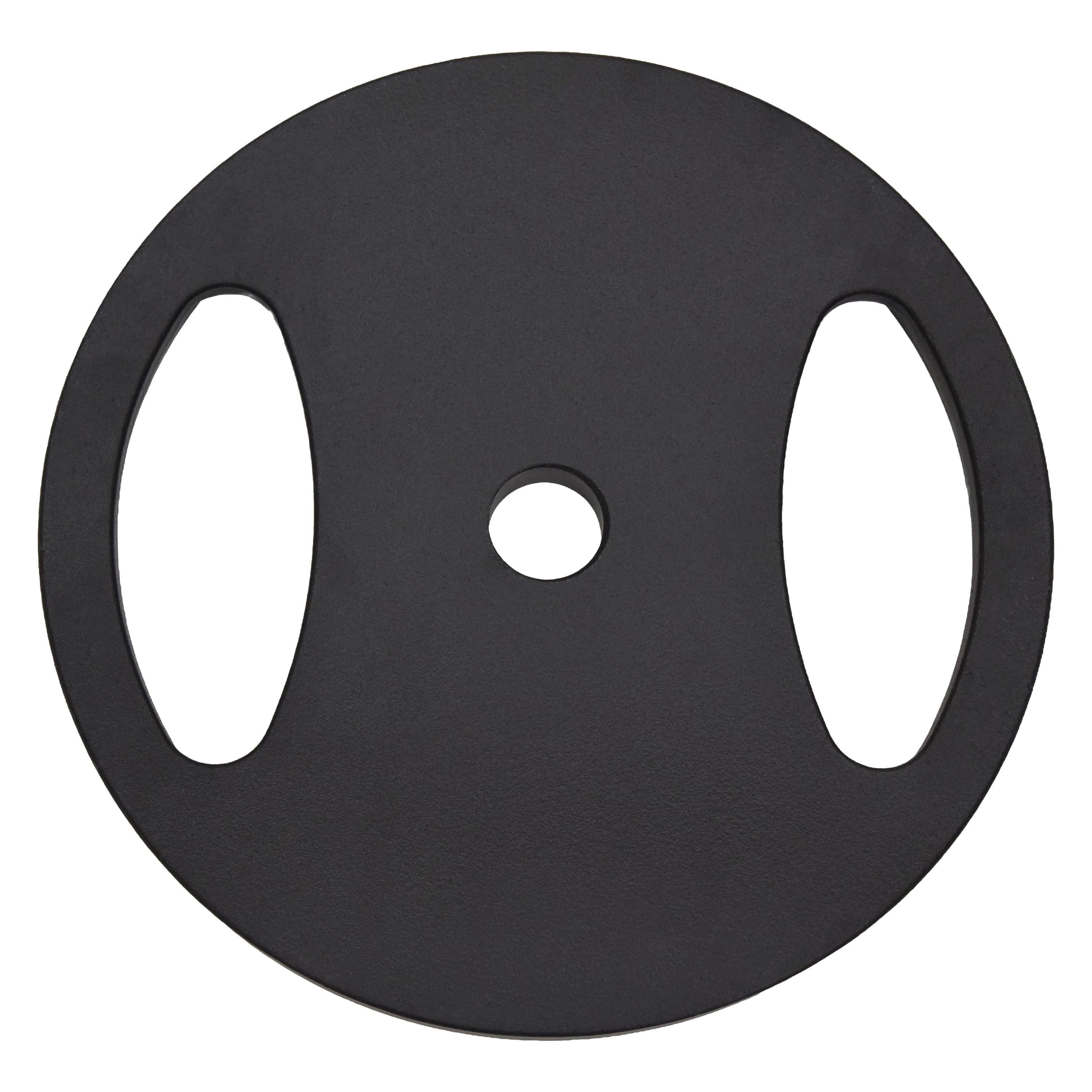 Reebok 35lb Olympic Cast Iron Precision Weight Plate with 2-Grip Handles for Strength Training
