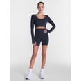 thumbnail image 3 of Athletic Works Women's ButterCore Wrap Top with Built In Bra, Sizes XS-XXXL, 3 of 6