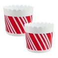 thumbnail image 1 of Holiday Time 2PC Popcorn Bowl Set, Candy Cane Swirl, Red and White, 1 of 9
